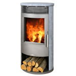 Krbová kamna ABX Tartu 5 šedý korpus, mastek