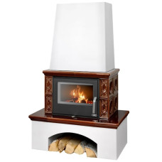 Kachlová kamna ABX Lombardie hnědá