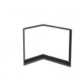 Zazdívací rámeček 1x90° černý BeF Flat V 6 L +2 662  Kč