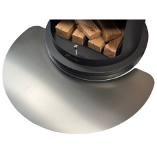 Deska ochranná před krb (kartáčovaný nerez) DN 700