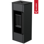 Krbová kamna s výměníkem Kratki HATI AQUA 10 kW, černé topeniště