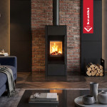 Krbová kamna s výměníkem Kratki HATI AQUA 10 kW, černé topeniště