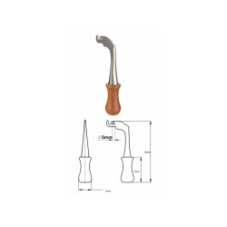Klička ke kamnům Prity velká 13,8 cm