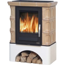 Kachlová kamna ABX Iberia s výměníkem, tabakbraun 