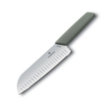 Victorinox Kuchyňský nůž 17 cm SANTOKU Swiss Modern, olivový (6.9056.17K6B)