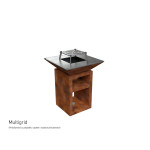 Gril VULCANUS Pro730 CHEF | Designové ohniště | Corten