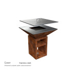 Gril VULCANUS Pro910 CHEF | Designové ohniště | Corten