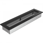 Krbová mřížka 110 x 420 černá KRATKI
