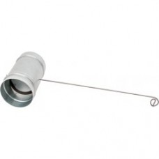 Klapka 125 mm kruhového potrubí s okem