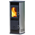 Krbová kamna Thorma MILANO II černý/nerez