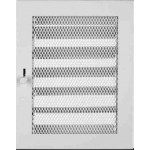 Krbová mřížka 185 x 235 bílá s žaluzií PROBEX