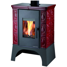 Haas Sohn Empoli AL II s výměníkem černá, bordo kachle