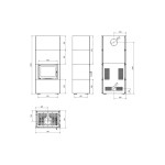 Modulová krbová obestavba BERGEN BOX BLACK