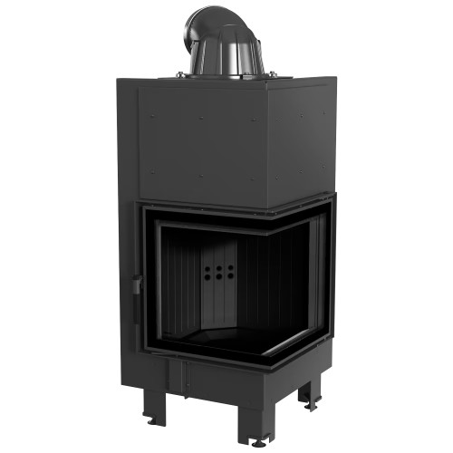 Krbová vložka Kratki MBN 8kW pravé BS prosklení, černé obložení Termotec