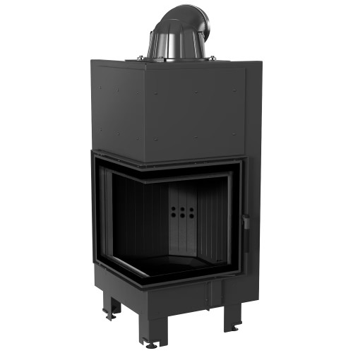 Krbová vložka Kratki MBN 8kW levé BS prosklení, černé obložení Termotec
