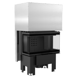 Krbová vložka KRATKI NBC 680/280 7 kW s výsuvem, černé obložení Termotec