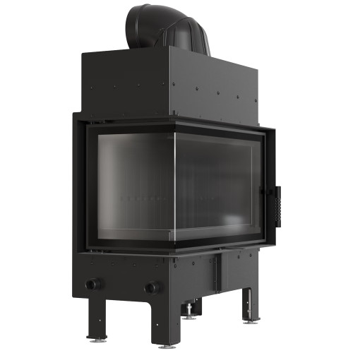 Krbová vložka Kratki FLOKI S Levá 8kW černé obložení Termotec, samozavírací dvířka