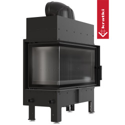 Krbová vložka Kratki FLOKI L Levá 12kW černé obložení Termotec