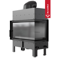 Krbová vložka Kratki FLOKI L Pravá 12kW černé obložení Termotec
