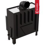 Krbová vložka Kratki FLOKI L 12kW rovná, černé obložení Termotec