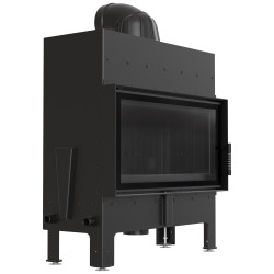 Krbová vložka Kratki FLOKI L 12kW rovná, černé obložení Termotec
