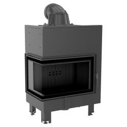 Krbová vložka Kratki MBM 10kW levé BS prosklení, ohýbané sklo, černé obložení Termotec