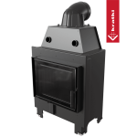 Krbová vložka Kratki MBM 10kW rovná, černé obložení Termotec