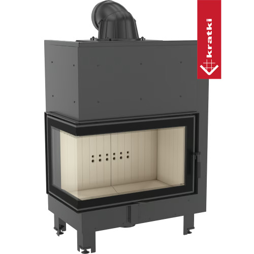 Krbová vložka Kratki MBO 15kW levé BS prosklení, ohýbané sklo