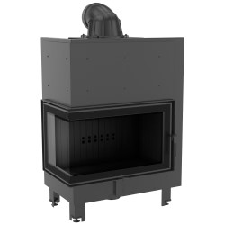Krbová vložka Kratki MBO 15kW levé BS prosklení, ohýbané sklo, černé obložení Termotec