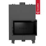 Teplovodní vložka Kratki MBO 15kW pravé bezrámové prosklení, černé obložení Termotec