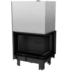 Krbová vložka Kratki MBZ 13kW pravé BS prosklení s výsuvem, černé obložení Termotec
