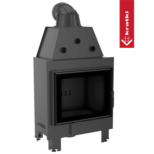 Krbová vložka Kratki MBZ 13kW rovná, černé obložení Termotec