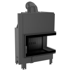 Krbová vložka Kratki MBO 15kW pravé BS prosklení, ohýbané sklo, černé obložení Termotec