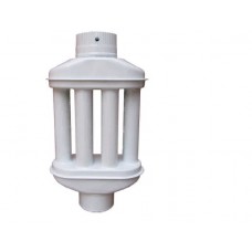 Teplovzdušný výměník Žemini bílá pr. 120 mm, 65cm