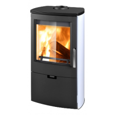 Kachlová kamna Thorma FALUN II černý/bílý