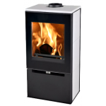 Krbová kamna Thorma CREMONA TOP černá/bílá keramika